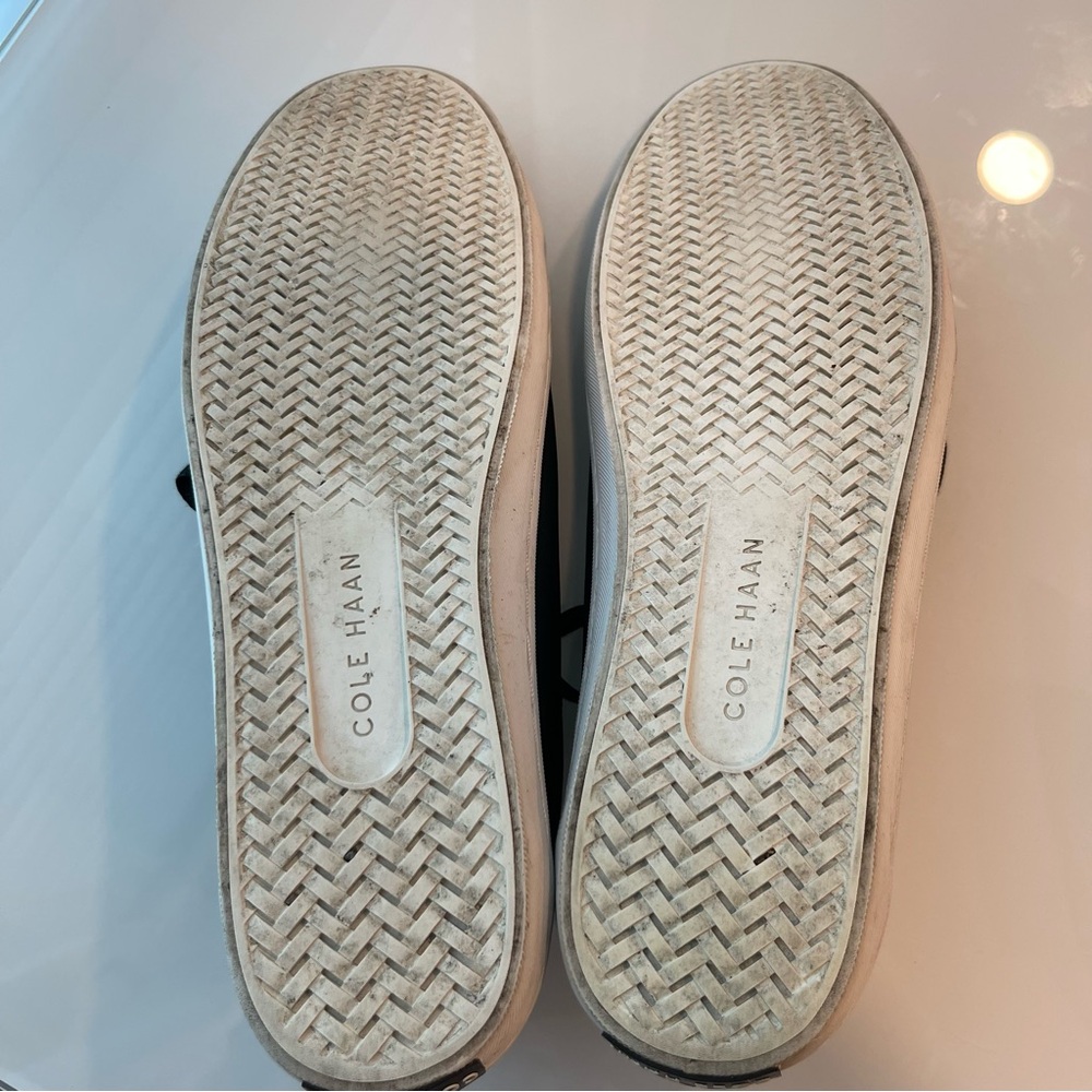 Cole Haan Mindi Black Leather Sneakers - Picture 4 of 8